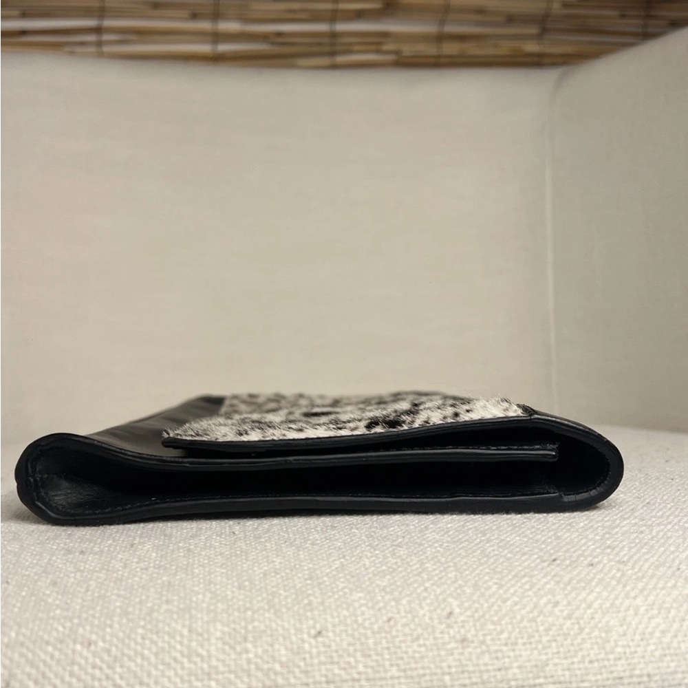 ALLSAINTS Black and White Animal Print Clutch - Picture 6 of 8